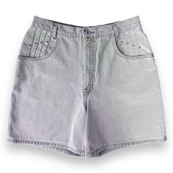 Vintage Pants - Vintage Lilac Mom Jeans Shorts